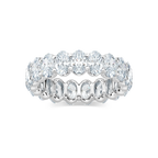 Ocean Oval LGD Shared Prong Eternity Band