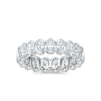 Ocean Oval LGD Shared Prong Eternity Band