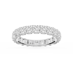 Nicole Princess LGD Shared Prong Eternity Band