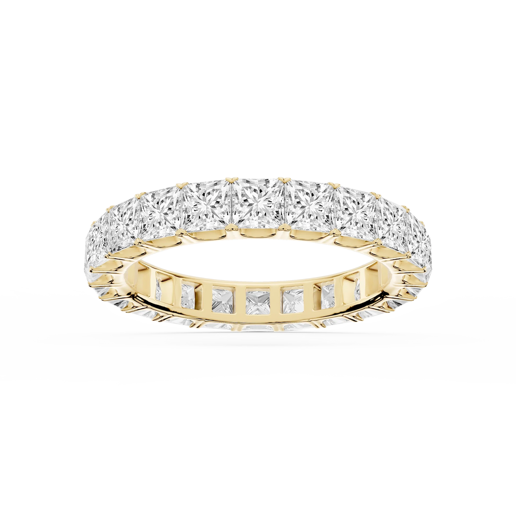 Nicole Princess LGD Shared Prong Eternity Band