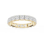 Nicole Princess LGD Shared Prong Eternity Band