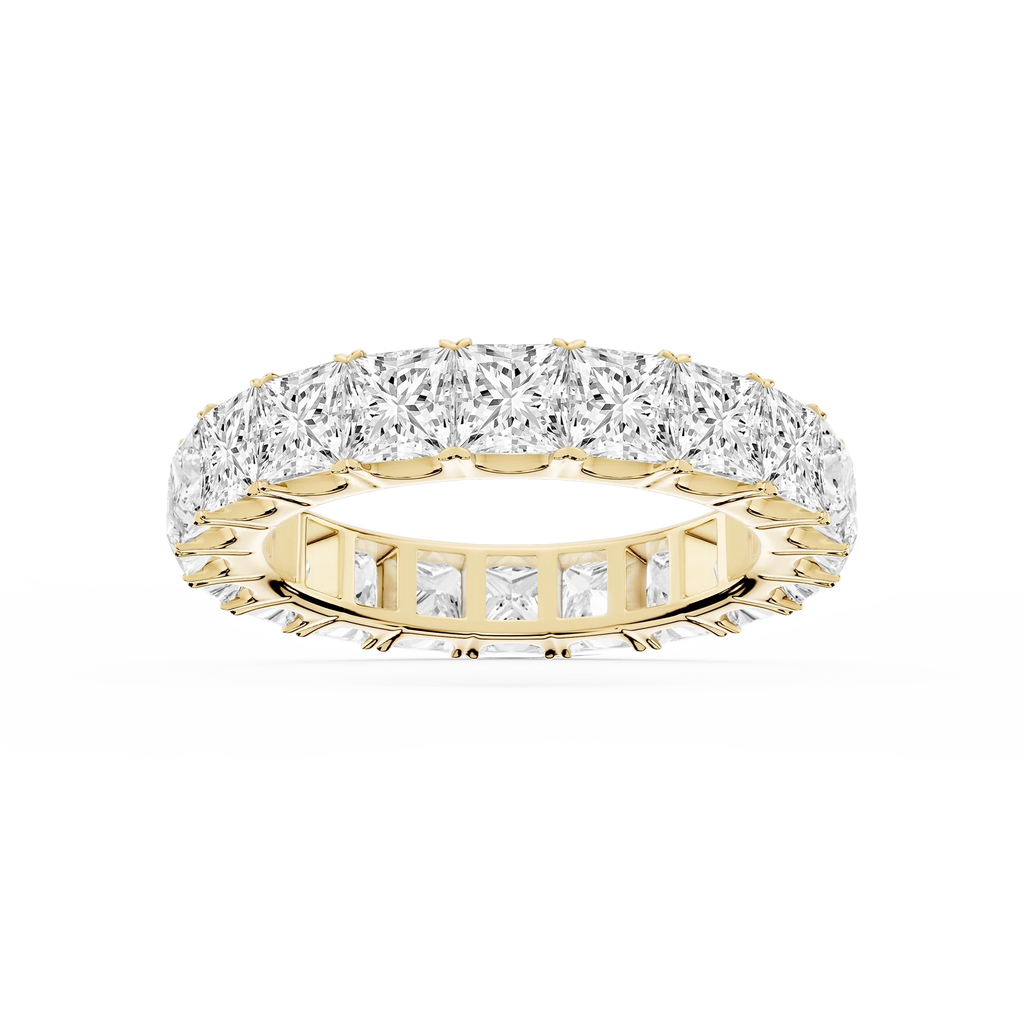 Nicole Princess LGD Shared Prong Eternity Band