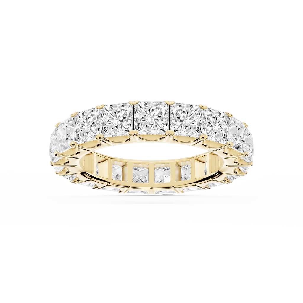 Nicole Princess LGD Shared Prong Eternity Band