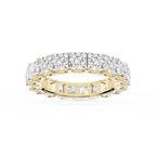 Nicole Princess LGD Shared Prong Eternity Band