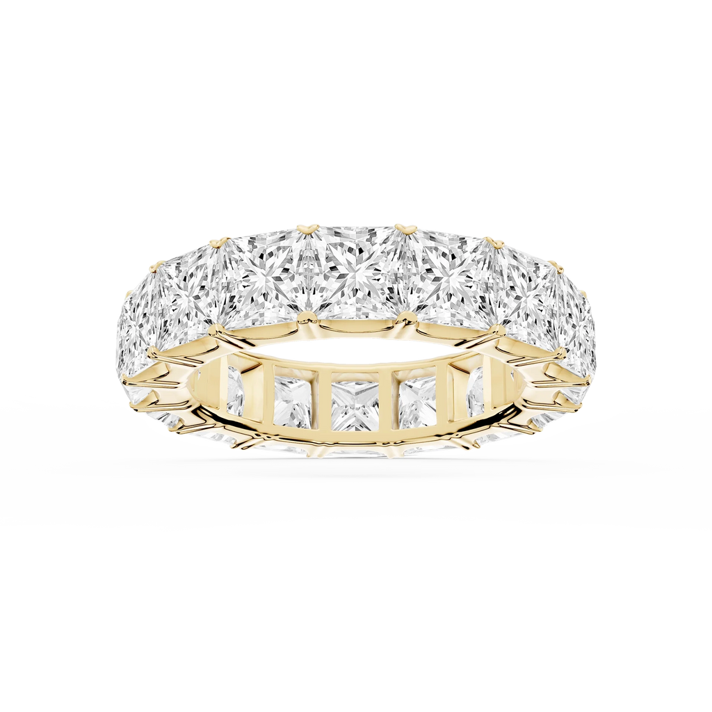 Nicole Princess LGD Shared Prong Eternity Band