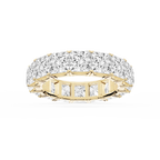 Nicole Princess LGD Shared Prong Eternity Band
