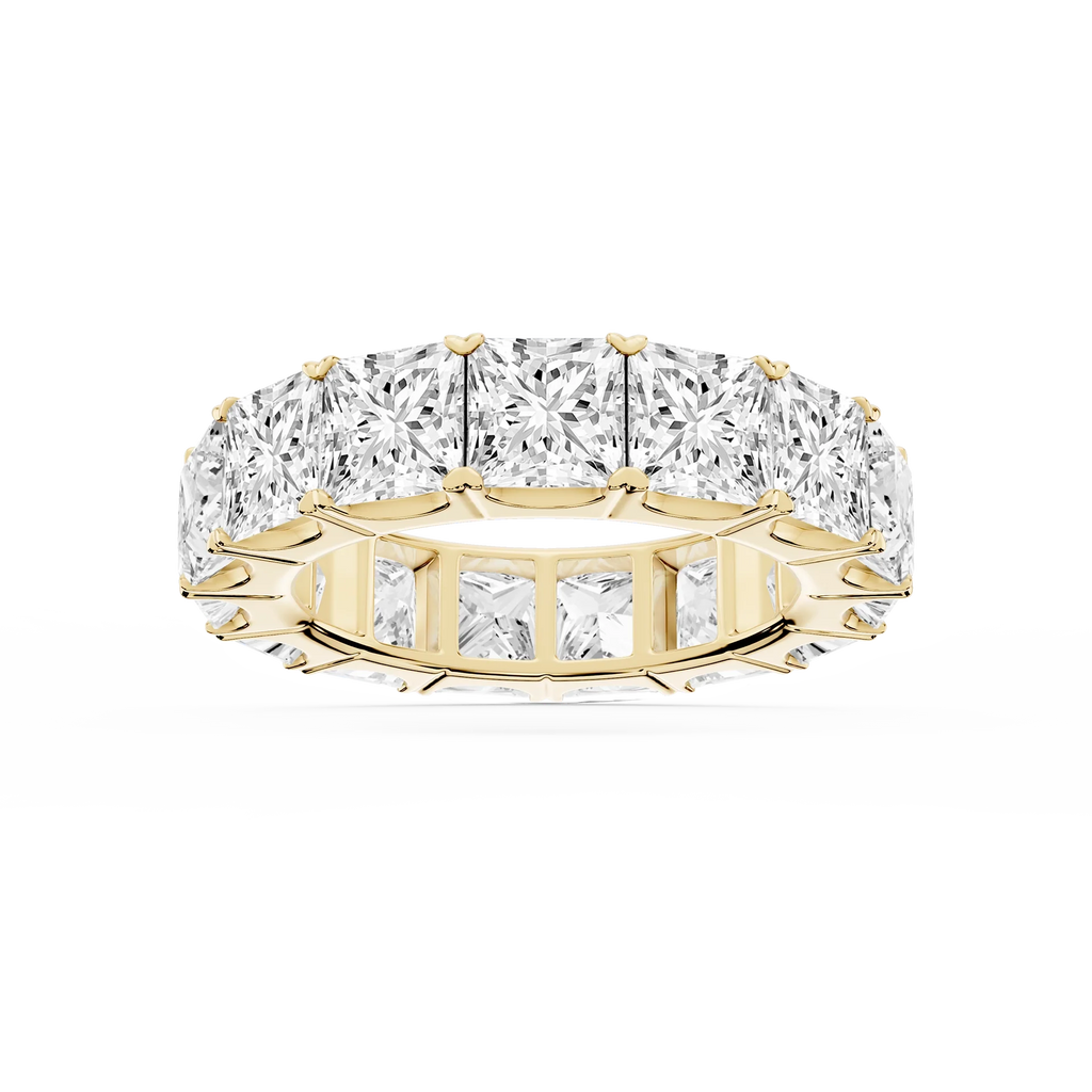 Nicole Princess LGD Shared Prong Eternity Band
