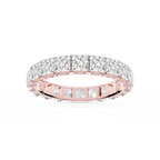 Nicole Princess LGD Shared Prong Eternity Band