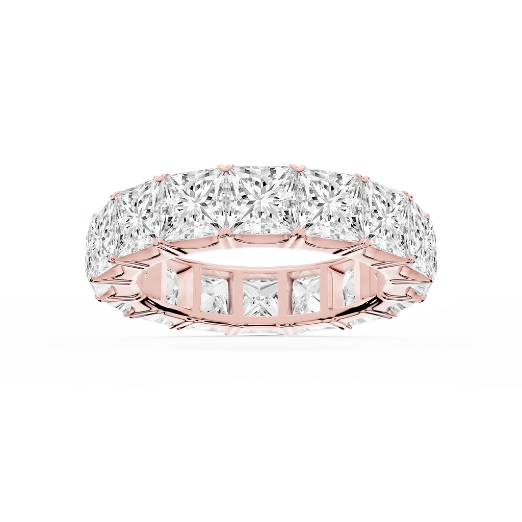 Nicole Princess LGD Shared Prong Eternity Band