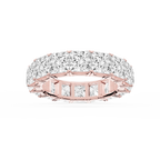 Nicole Princess LGD Shared Prong Eternity Band
