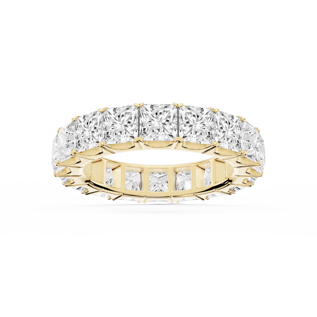 Nicole Princess LGD Shared Prong Eternity Band