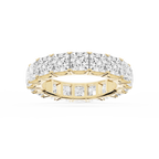 Nicole Princess LGD Shared Prong Eternity Band