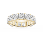 Nicole Princess LGD Shared Prong Eternity Band