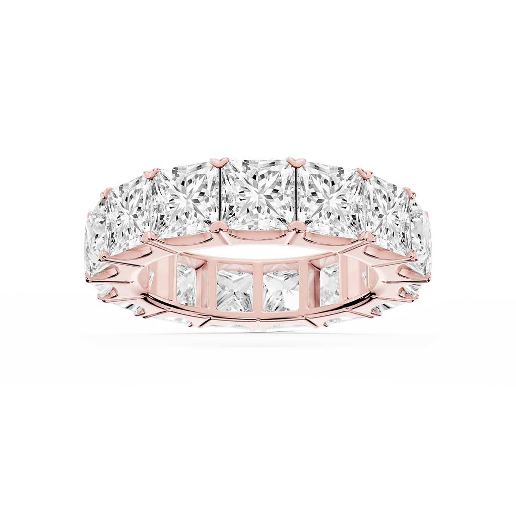 Nicole Princess LGD Shared Prong Eternity Band