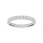 Nicole Princess LGD Shared Prong Eternity Band