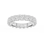 Nicole Princess LGD Shared Prong Eternity Band