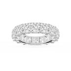 Nicole Princess LGD Shared Prong Eternity Band