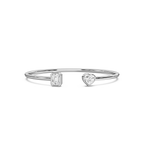 1 ctw LGD Bezel Set Cuff Bracelet - 7.5 Inches