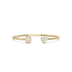 1 ctw LGD Bezel Set Cuff Bracelet - 7.5 Inches