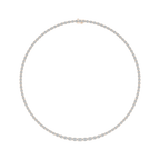 19 ⅞ ctw Oval LGD East West Tennis Necklace - 18 Inches - Signature Collection