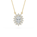 1 ¼ ctw Oval and Round LGD Star Pendant - 18 Inches