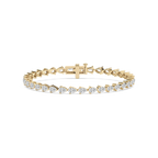 5 ctw Pear LGD East West Tennis Bracelet  - 7 Inches