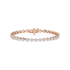 5 ctw Pear LGD East West Tennis Bracelet  - 7 Inches