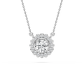 1 ctw Round LGD Miracle Halo Pendant - 18 Inches