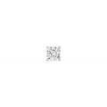 Princess LGD 4-Prong Basket Single Stud Earring - 14K White Gold / 1 ct