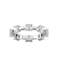 Prue 1 ⅞ ctw Round LGD Station Eternity Band - 14K White Gold