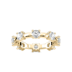Prue 1 ⅞ ctw Round LGD Station Eternity Band - 14K Yellow Gold