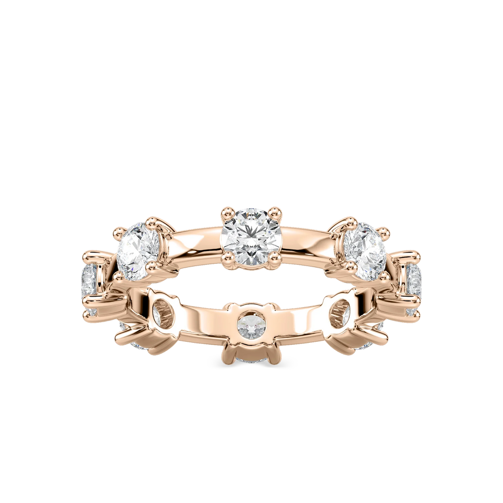 Prue 1 ⅞ ctw Round LGD Station Eternity Band - 14K Rose Gold
