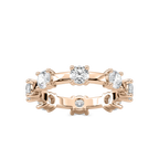 Prue 1 ⅞ ctw Round LGD Station Eternity Band - 14K Rose Gold