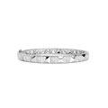 4 ctw Emerald LGD Pyramid Stud Bangle Bracelet - 7.5 Inches