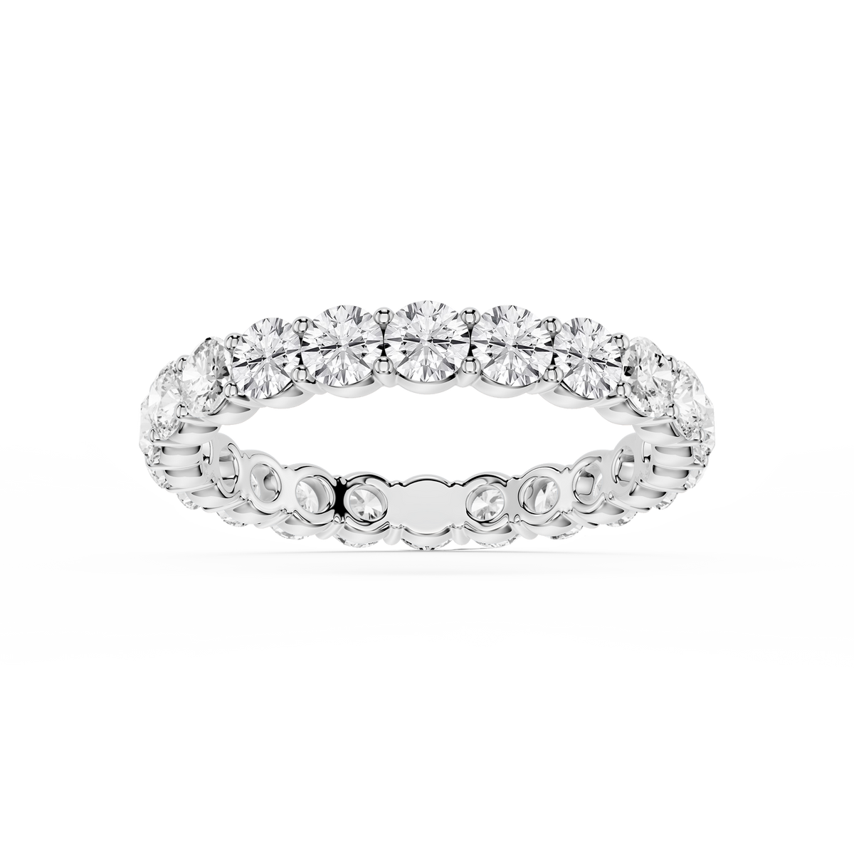 Rebecca Round LGD Shared Prong Eternity Band