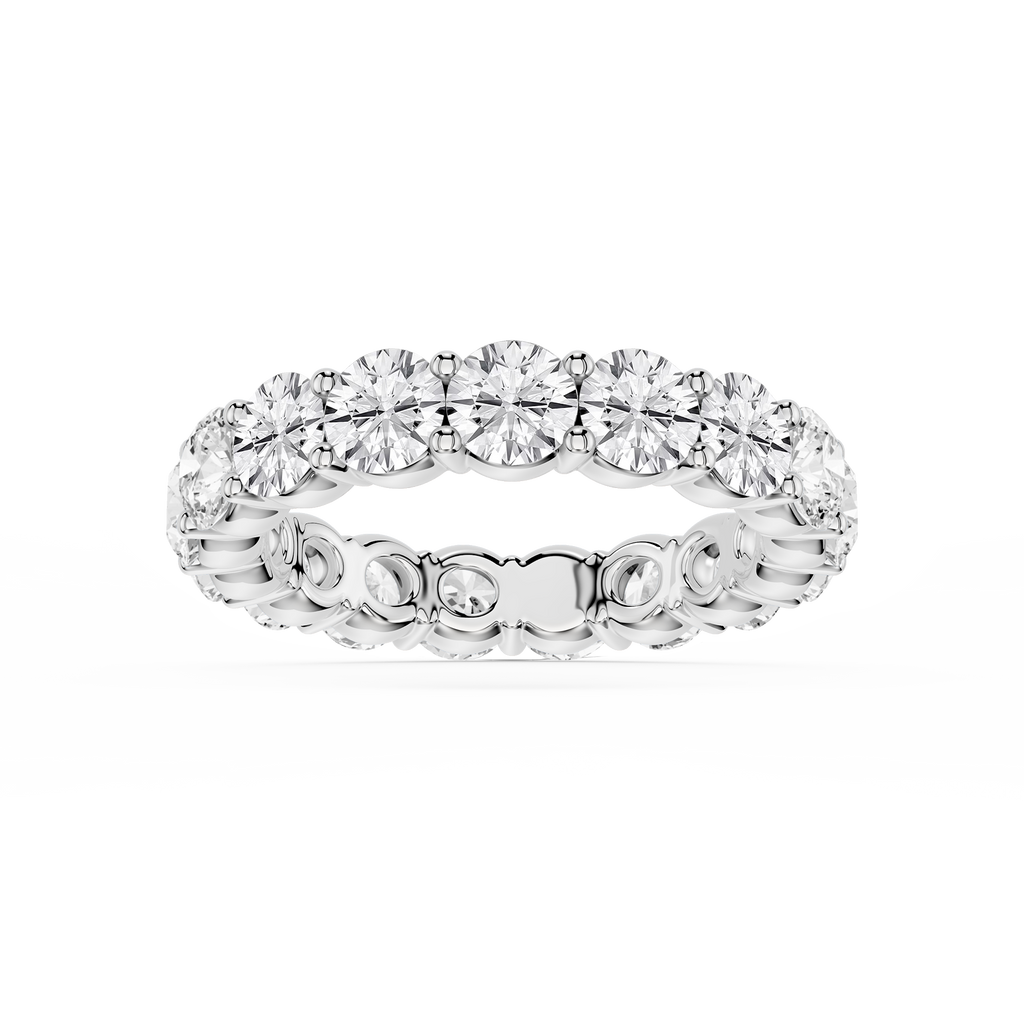 Rebecca Round LGD Shared Prong Eternity Band