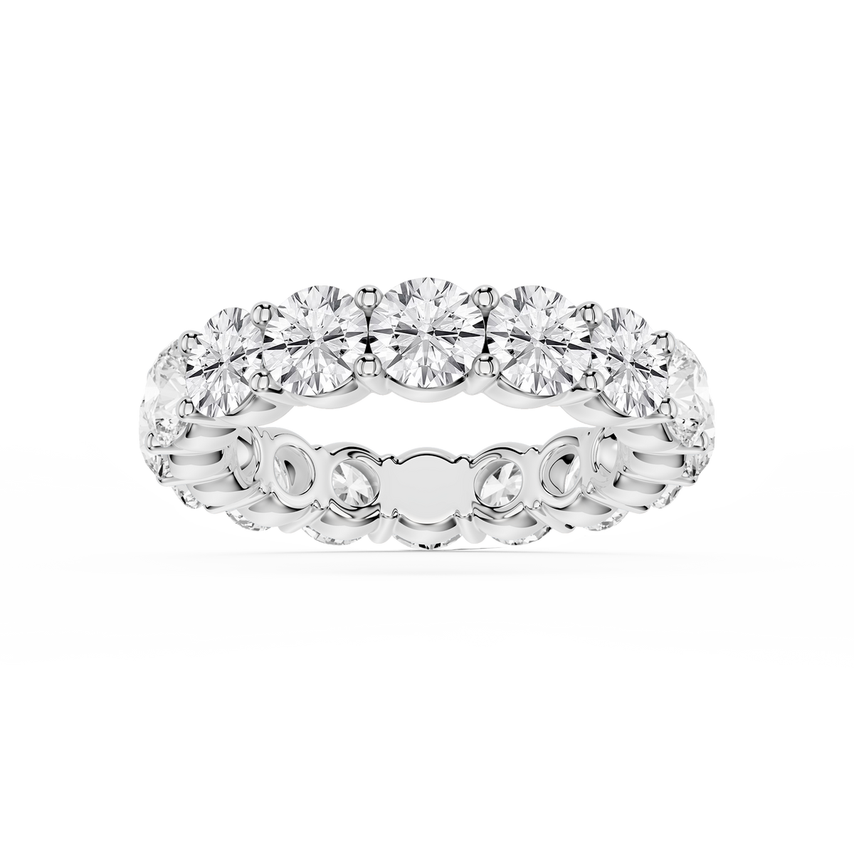 Rebecca Round LGD Shared Prong Eternity Band