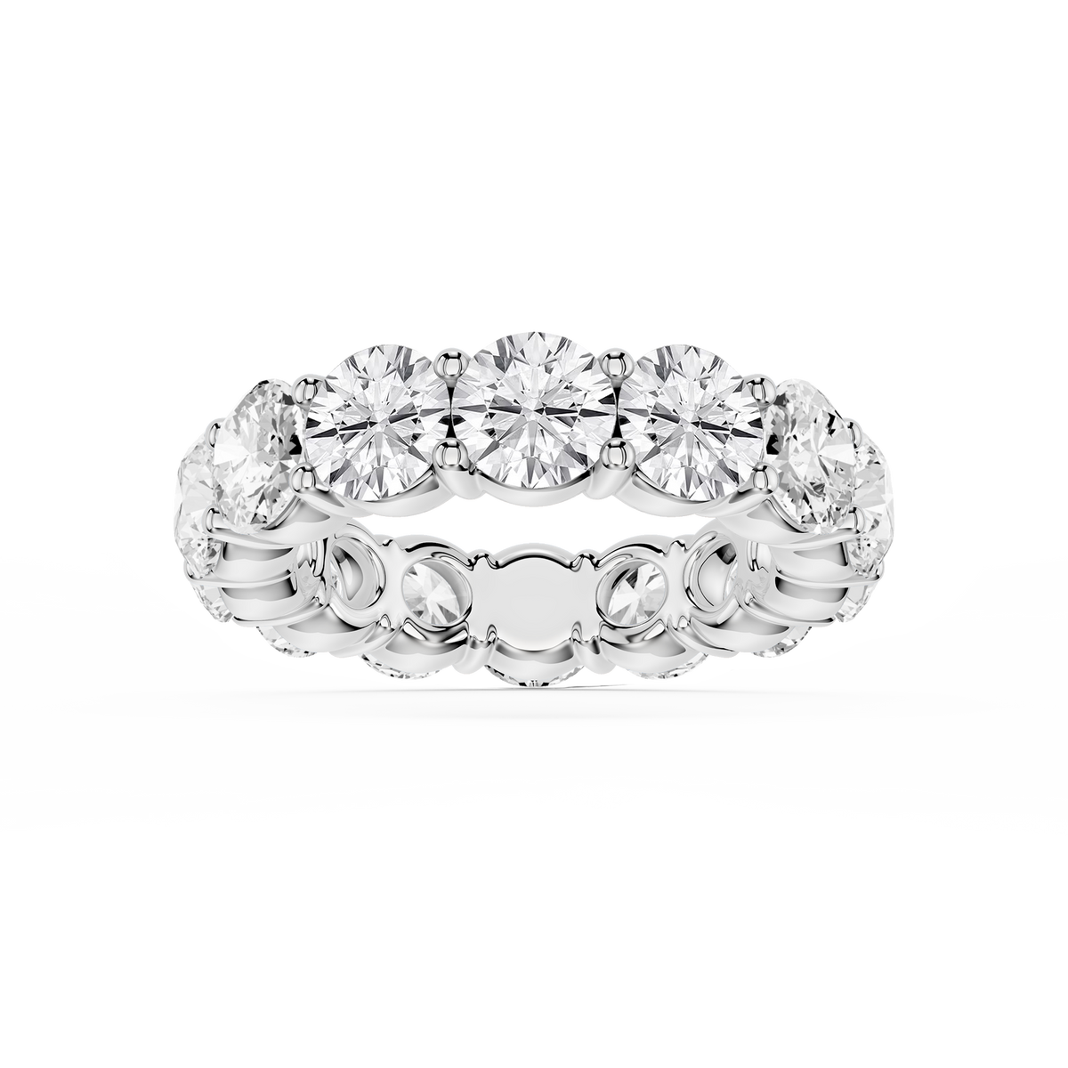 Rebecca Round LGD Shared Prong Eternity Band