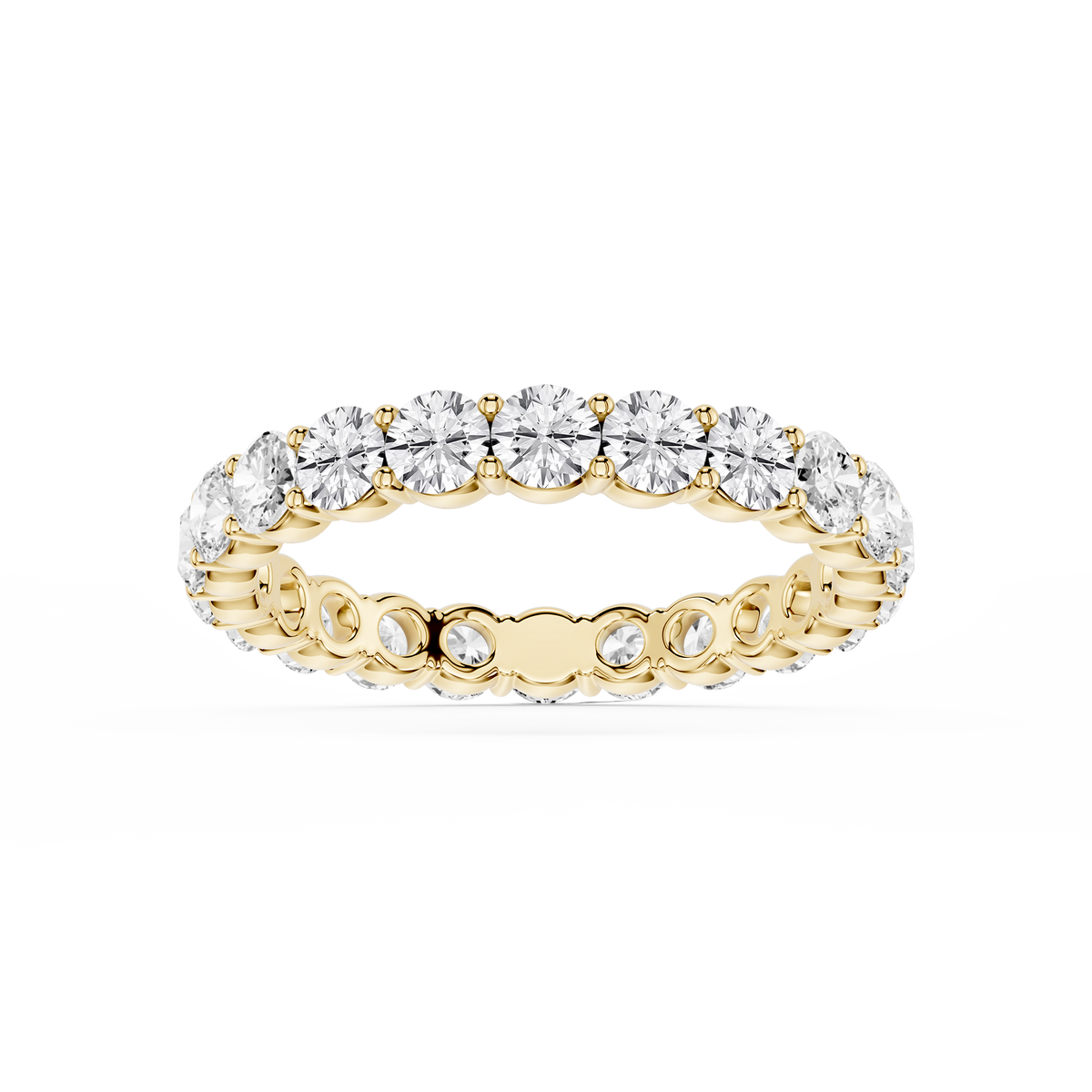 Rebecca Round LGD Shared Prong Eternity Band