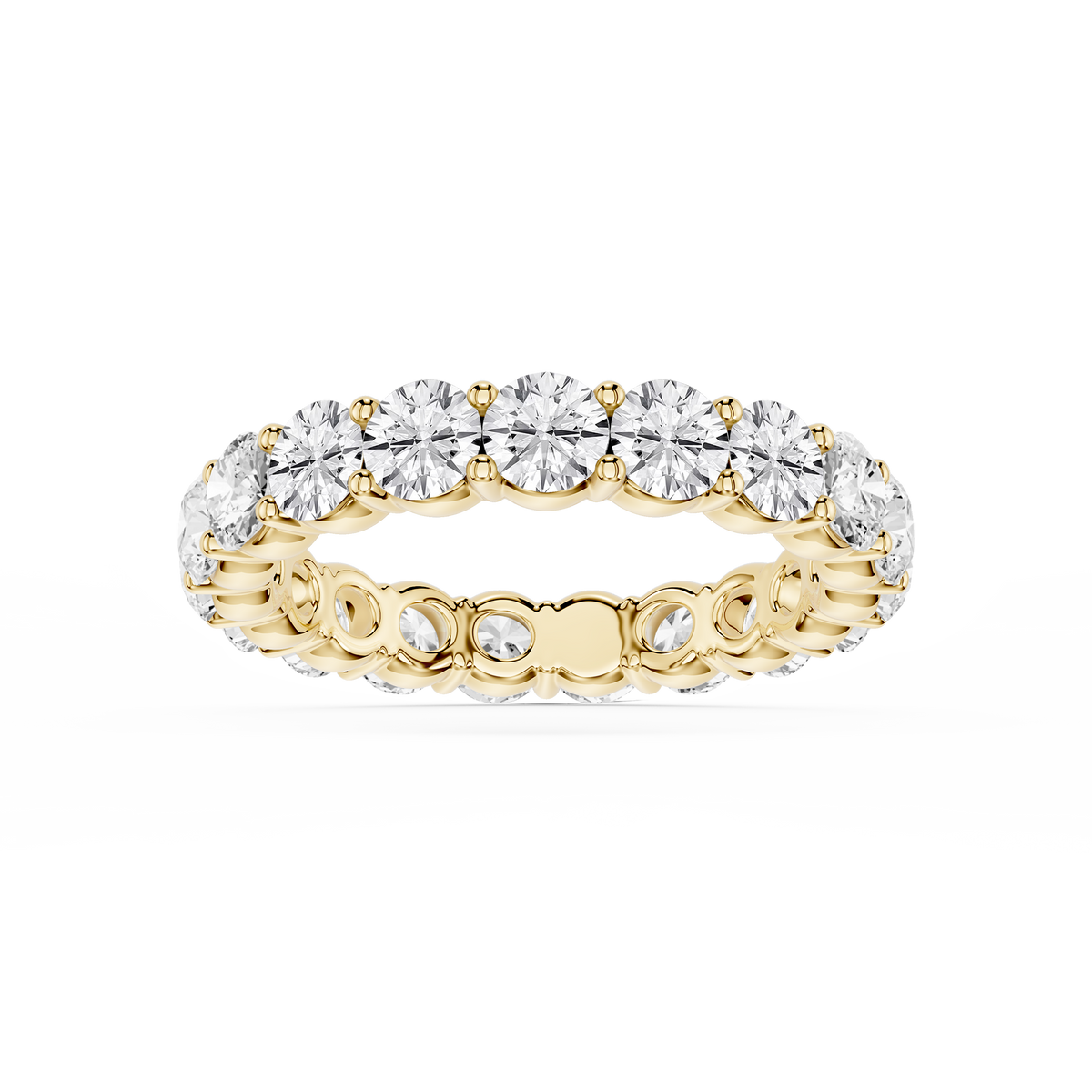 Rebecca Round LGD Shared Prong Eternity Band