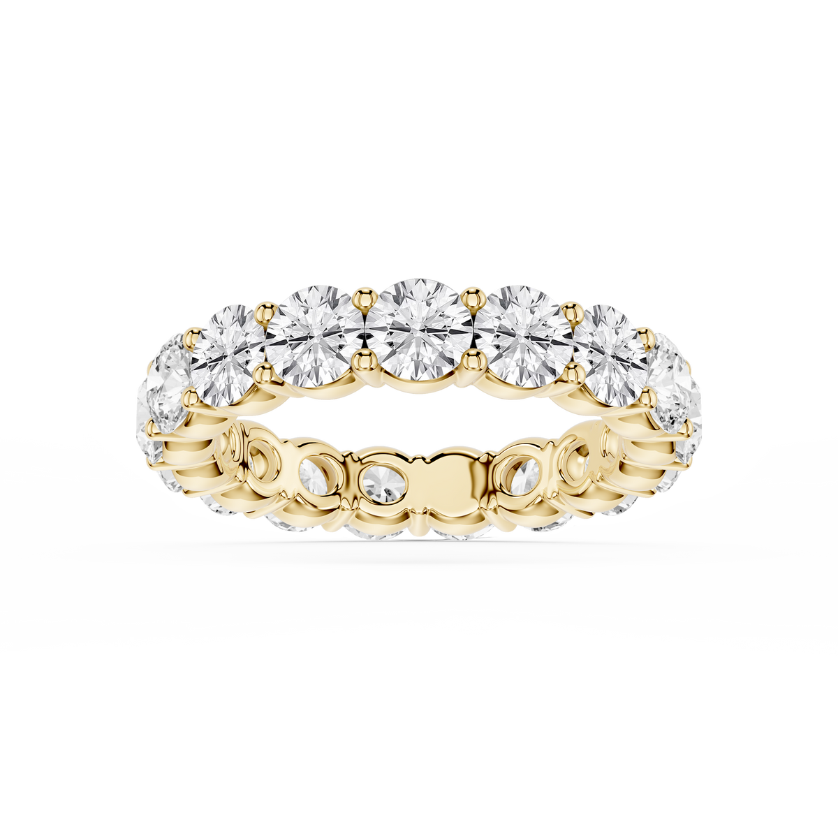 Rebecca Round LGD Shared Prong Eternity Band