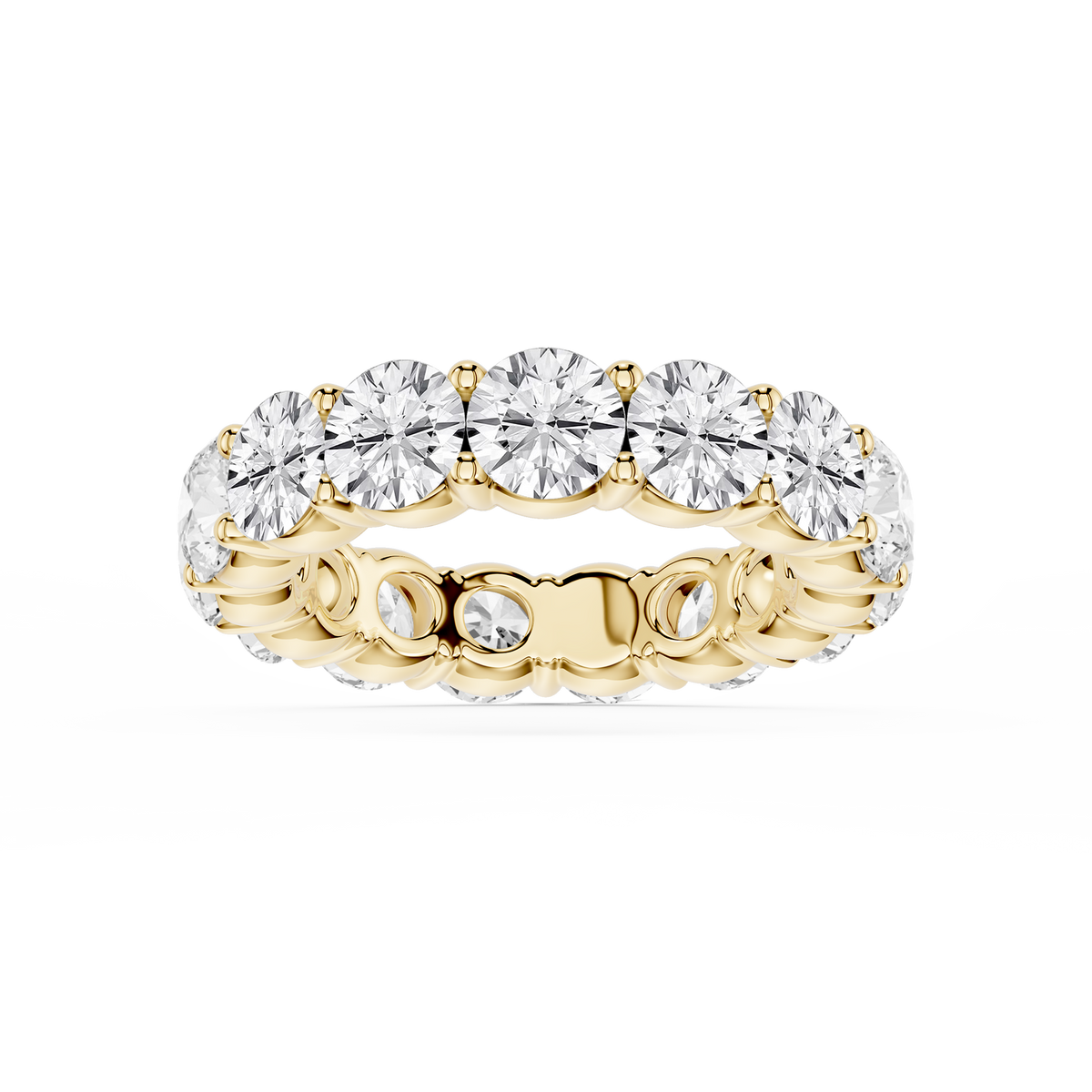 Rebecca Round LGD Shared Prong Eternity Band