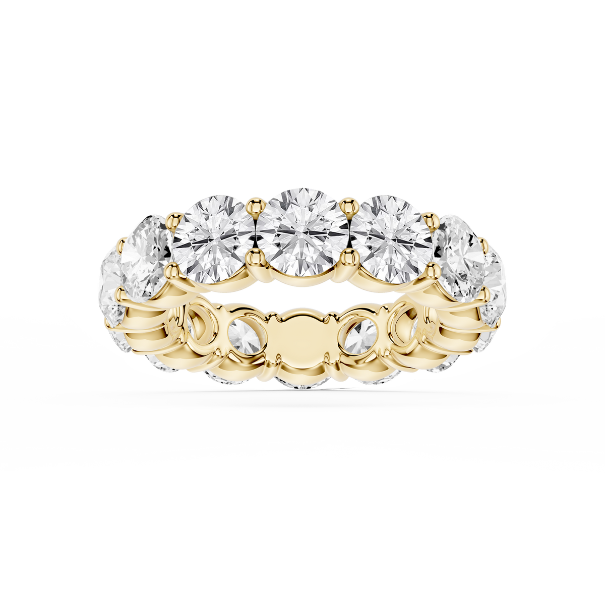 Rebecca Round LGD Shared Prong Eternity Band
