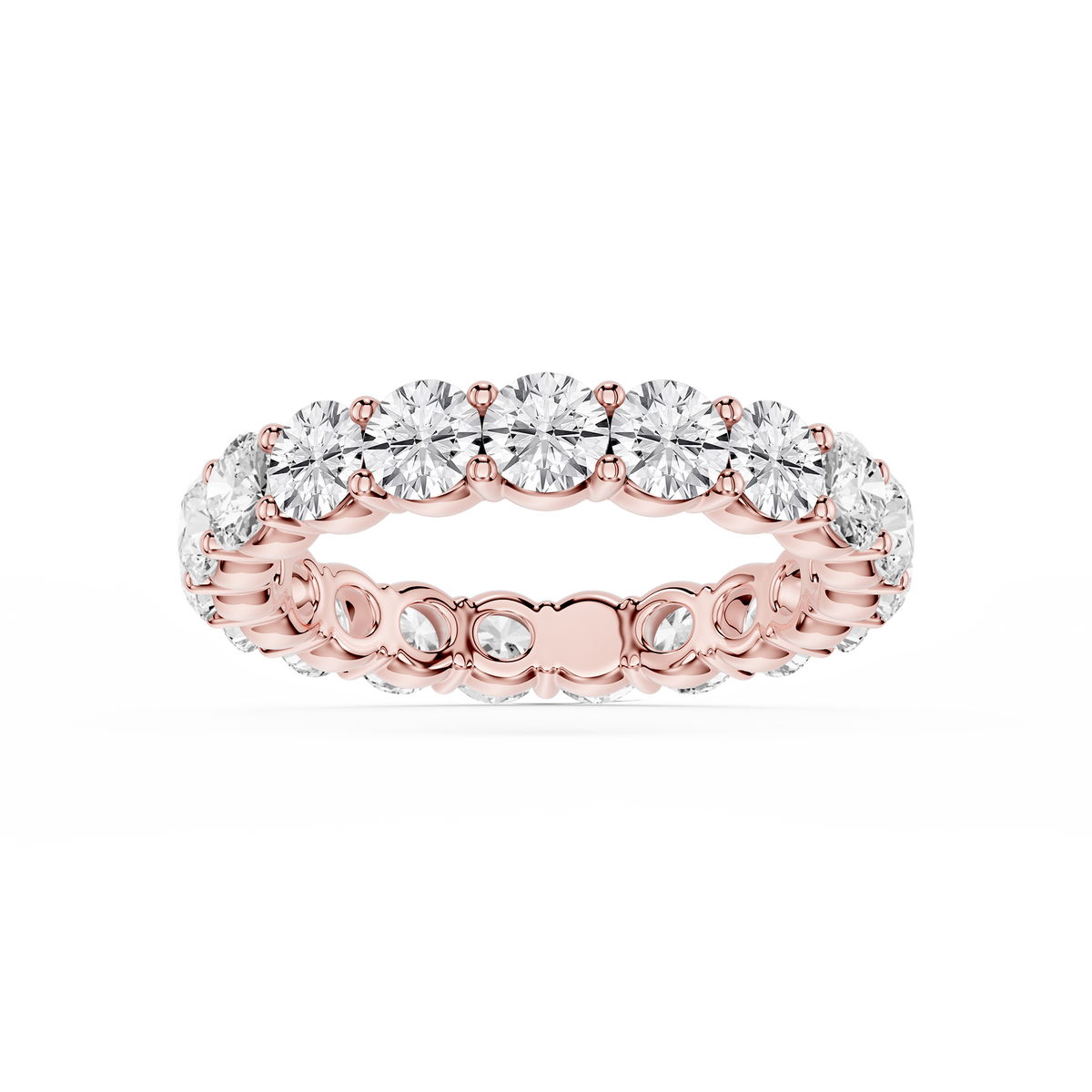 Rebecca Round LGD Shared Prong Eternity Band