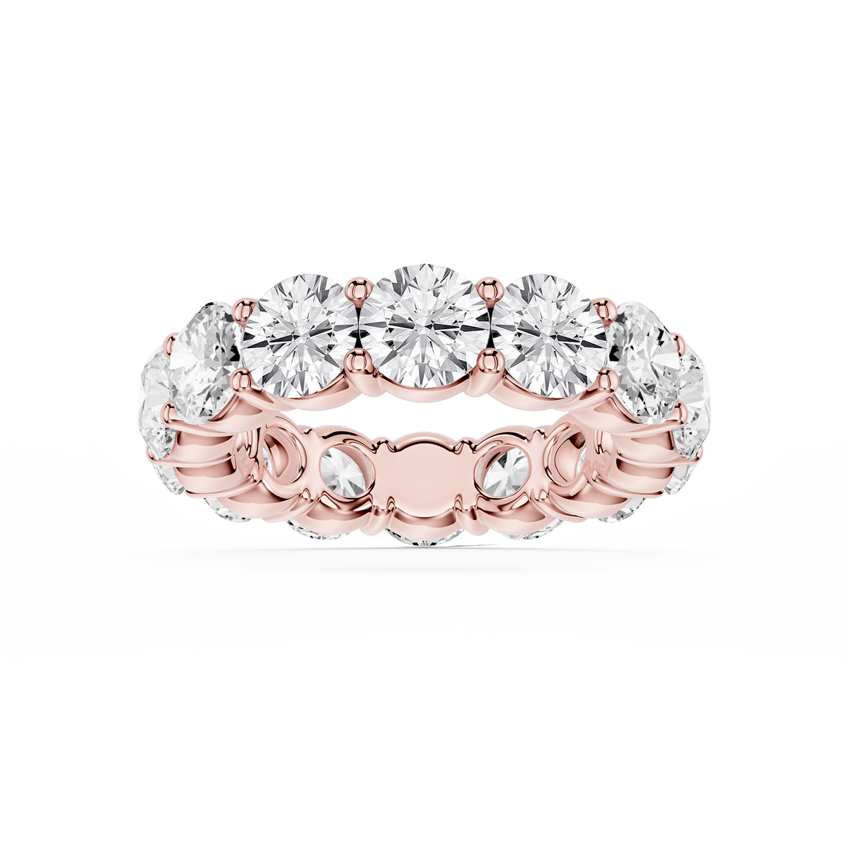 Rebecca Round LGD Shared Prong Eternity Band