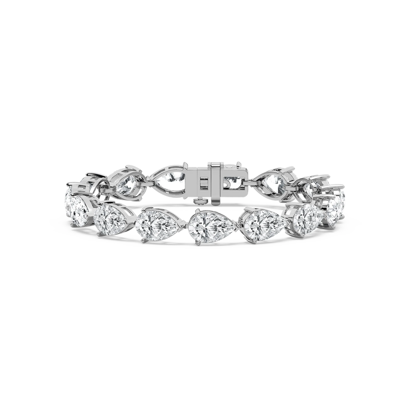 30 ctw Pear LGD East West Regal Tennis Bracelet  - 7 Inches - Signature Collection