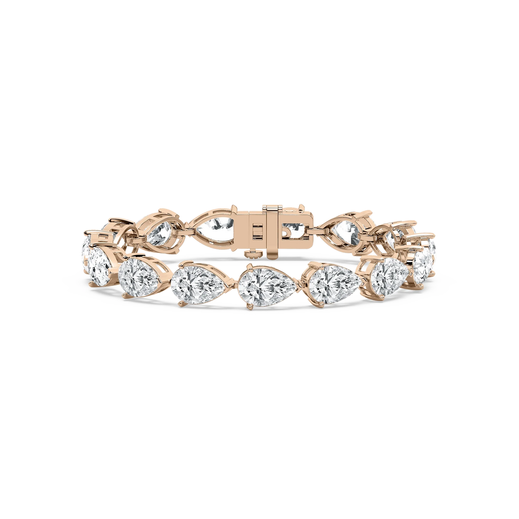 30 ctw Pear LGD East West Regal Tennis Bracelet  - 7 Inches - Signature Collection