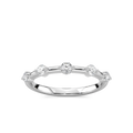 Leah 1/3 ctw Round LGD Station Anniversary Band - 14K White Gold