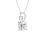3 ctw Round LGD Ornate Bail Pendant - 18 Inches