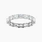 Amari Emerald and Round LGD U Prong Set Eternity Band